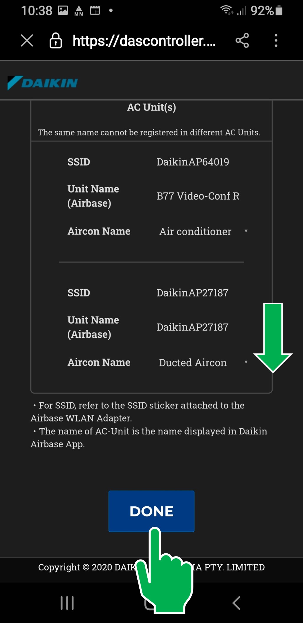 Daikin aircon google sales home